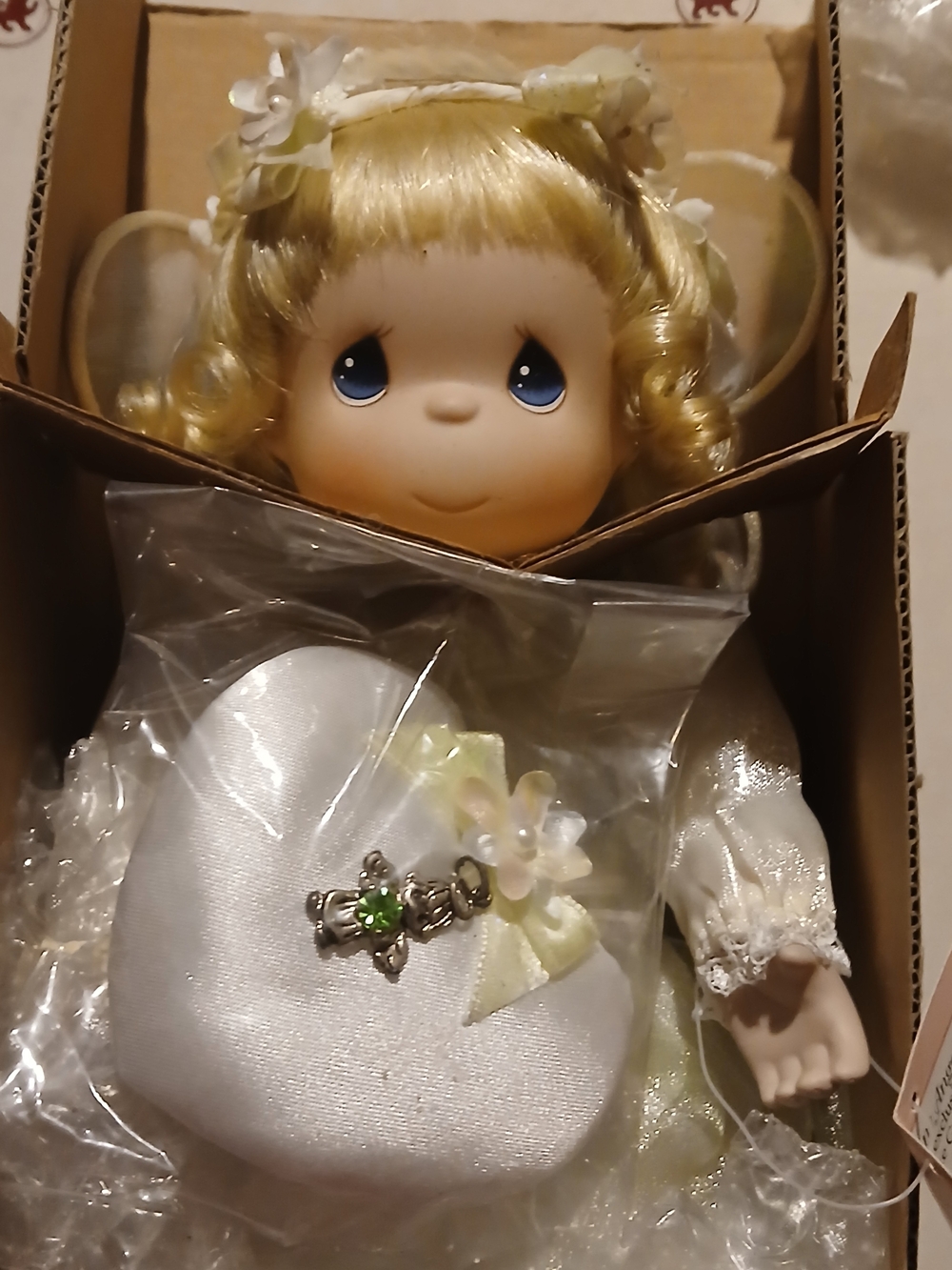 Precious Moments Birthstone Angel Doll August Birthstone New In Box
